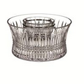 Waterford Crystal Lismore Diamond Caviar Server w/ Silver Insert